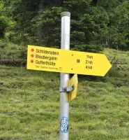 Wandermarkierung Alpenüberquerung 