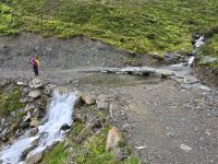 kleine Wasserfälle kreuzten immer unseren Weg nach Hochfügen