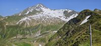 Blick vom Filzenkogel zur Ahornspitze und Edelhütte