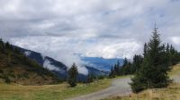 Blick vom Loassattel ins Inntal bei Innsbruck