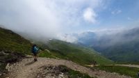 Blick zur Rastkogelhütte und ins Zillertal