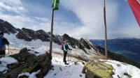 Wanderleiterin Ria an der Edelhütte