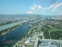 Wien-Besuch des DC Towers, Blick auf Wien