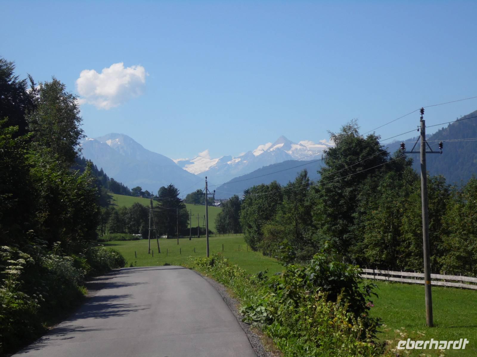 Ein Blick zurück zum Kitzsteinhorn