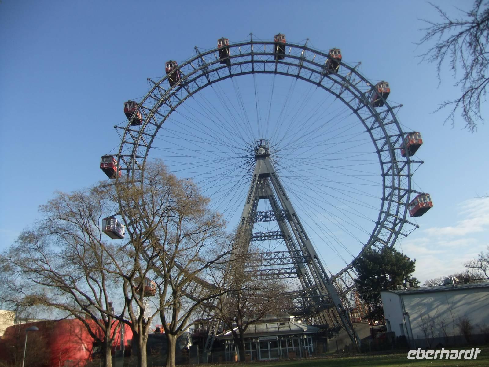 Das Wahrzeichen von Wien: das Riesenrad im Prater
