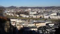 Salzburg- Blick über die Stadt zum Norden vom Mönchsberg