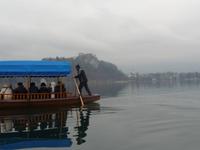 Im Hintergrund die Burg von Bled.