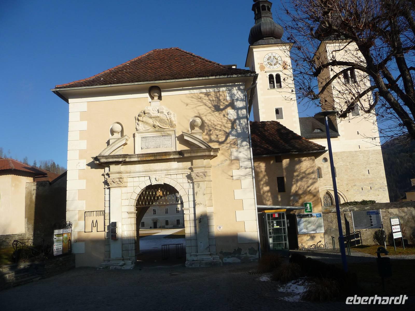 Der Gurker Dom in Gurk im Gurktal.