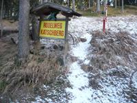Rodelweg zur Zeit nicht so gut zu befahren.