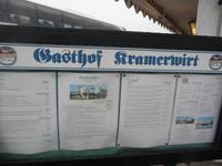 Mittagspause auf der Rückfahrt beim Kramerwirt in Irschenberg.