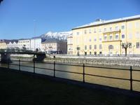 ... immer wieder die schneebedeckten Berge des Salzkammergutes.