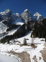 Bizarre Felsspitzen des Dachsteingebirges.