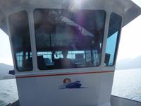 ... und der Käpt'n grüßt aus seiner Kapitänskabine.