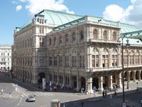 Blick von Albertina zur Wiener Staatsoper