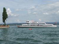 Mit dem Schiff verlassen wir die Insel Mainau wieder