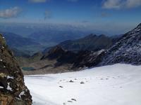 Blick vom Kitzsteinhorn hinab