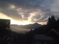 aufgehende Sonne über Zell am See