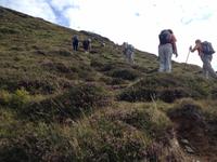 steiler Anstieg am letzten Tag