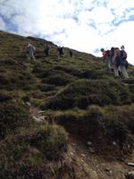 steiler Anstieg am letzten Tag