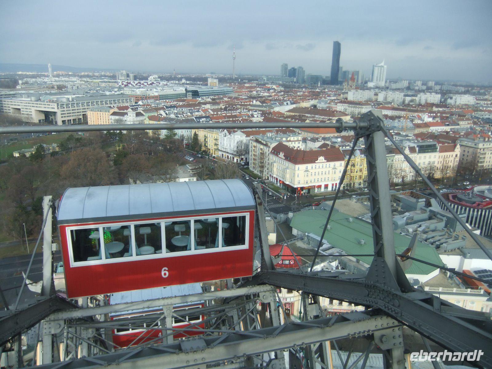 Man hat einen weiten Blick über Wien