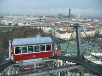Man hat einen weiten Blick über Wien