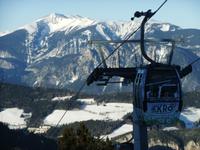 Mit der Seilbahn geht es wieder nach unten