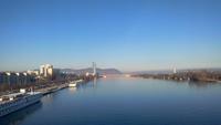 Wien- Stadtrundfahrt, Blick auf die Donau