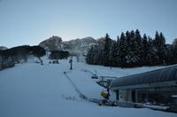 117 Abtenau, Neujahrsmorgen, Blick zurück auf den Karkogel