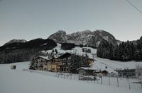 127 Abtenau, Abschiedsbild vom Hotel Traunstein