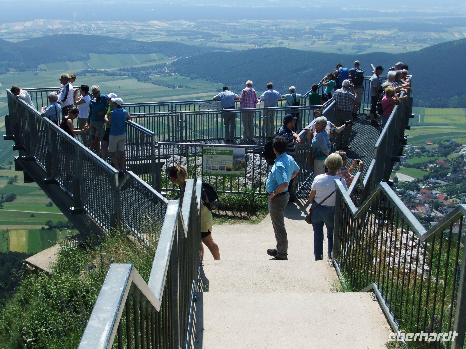 Auf dem Sky-Walk an der Hohen Wand