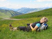 Doreen genießt das Panorama
