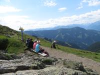 Unterhalb des Gipfels an der Schwalbenwand