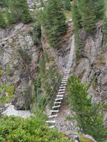 Einstieg zum Klettersteig