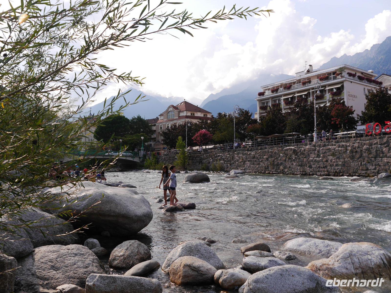Meran - die Passer an den Promenaden