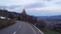 Rückfahrt von Appenzell mit Vollmond