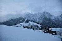 001 Abtenau, erster Abend am Tennengebirge