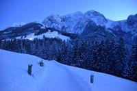 043 Abtenau, Abend am Schober, Traunstein, Schallwand und Tagweide