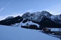 079 Abtenau, Blick auf das Tennengebirge mit Schober, Traunstein, Schallwand und Tagweide