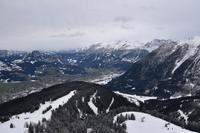 083 Rossfeldhöhenstraße, Blick zum Lammertal und ins Salzachtal mit Golling
