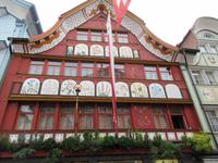 Appenzell - Schmuckfassade der Drogerie in der Hauptgasse