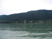 Ossiacher See, Blick auf Stift Ossiach