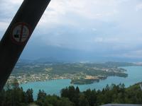 Pyramidenkogel, Blick auf den Wörthersee