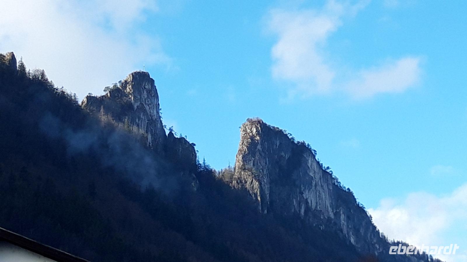Blick auf die Zinken von Hallein
