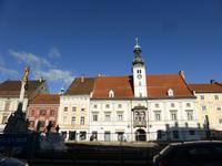 Maribor - Rathaus und Pestsäule
