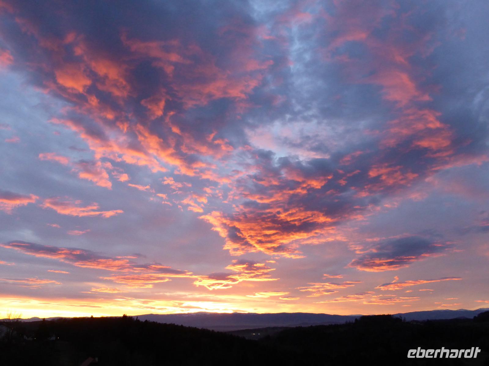 Sonnenuntergang am 31.12.19