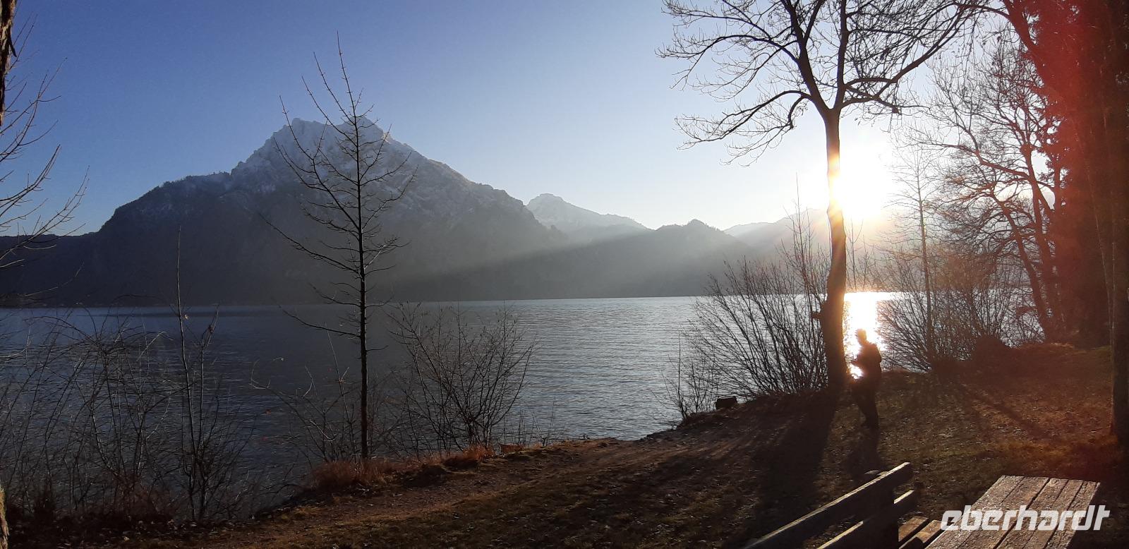 der Traunsee in der Morgensonne