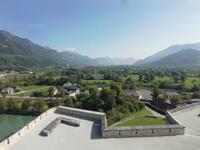 Blick aus dem Schloss