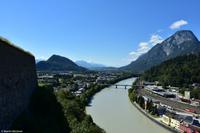 Blick von der Festung Kufstein auf den Inn