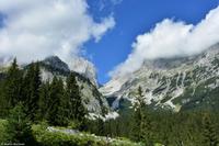 Wilder Kaiser - Ellmau - Wochenbrunner Alm (1.085 m) - Blick zum Ellmauer Tor
