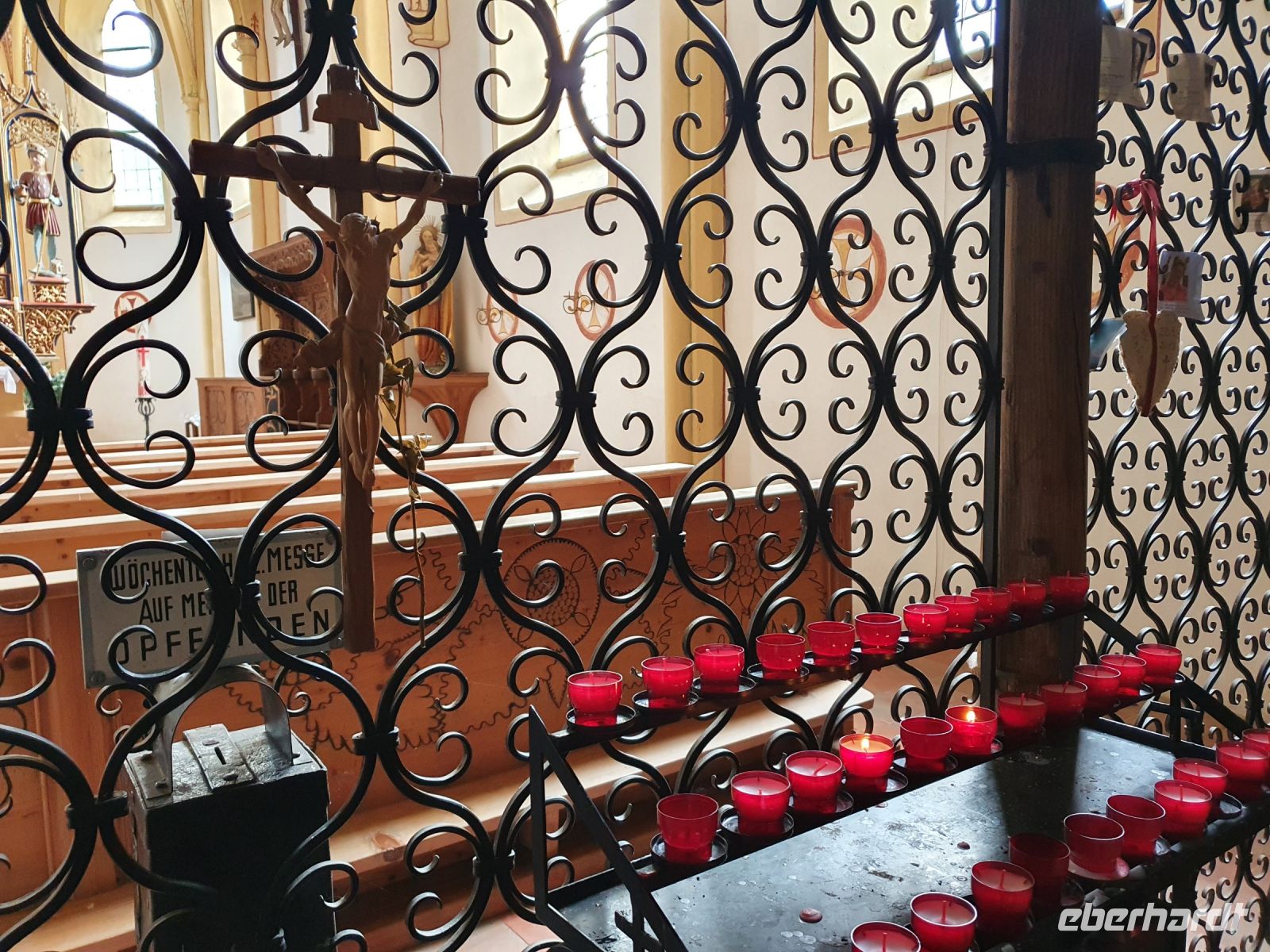 St. Nikolaus Kapelle Kerze für die Radgruppe